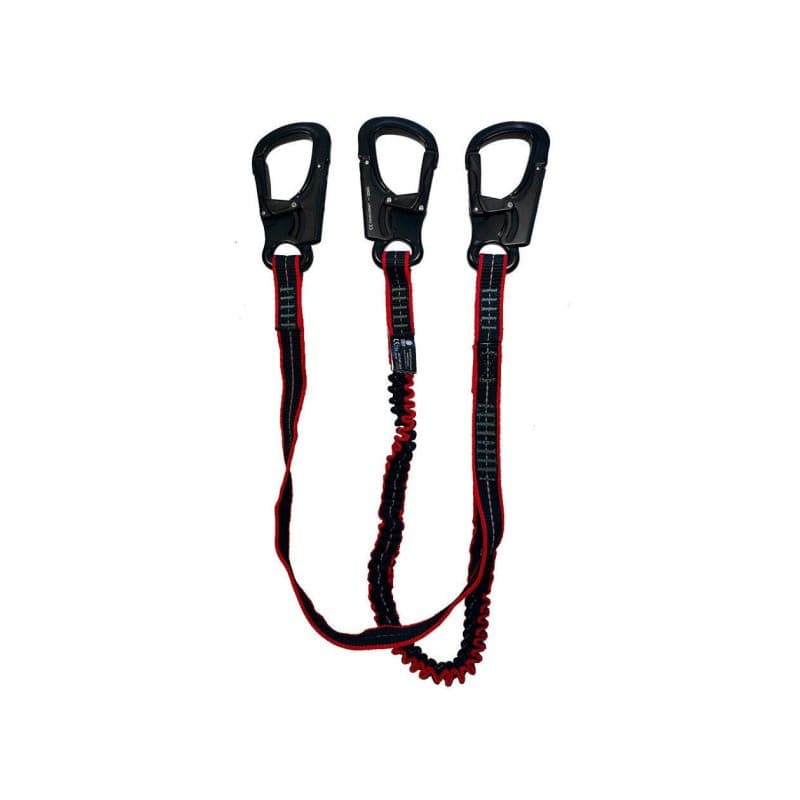 Longe élastique - Ocean Safety 3 mousquetons ALU