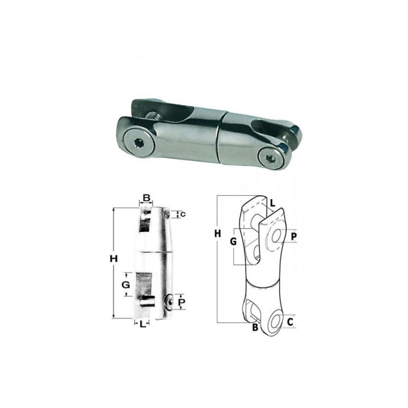 Emérillon inox - OSCULATI 6/8mm