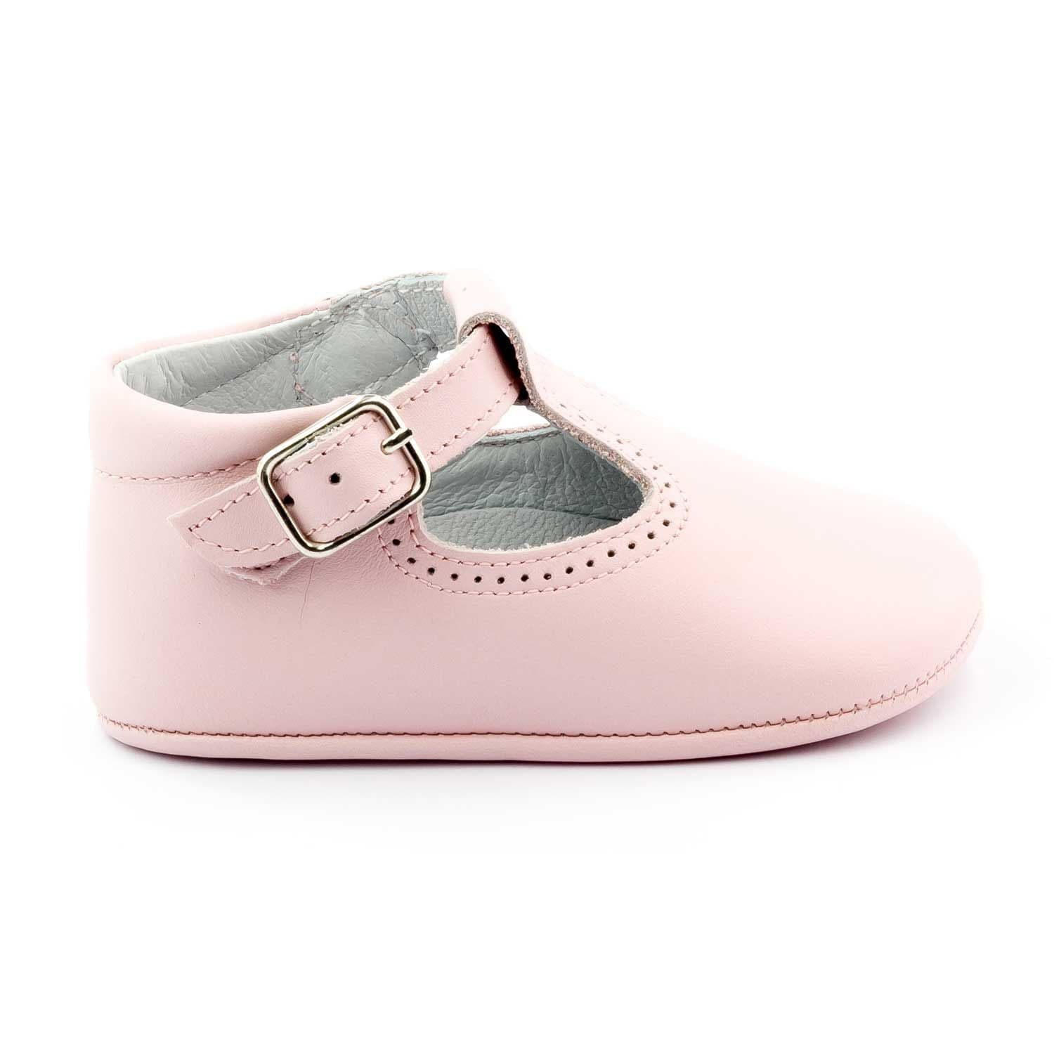 Boni Johan – Chaussons Bébé en Cuir Souple - 16 - Rose