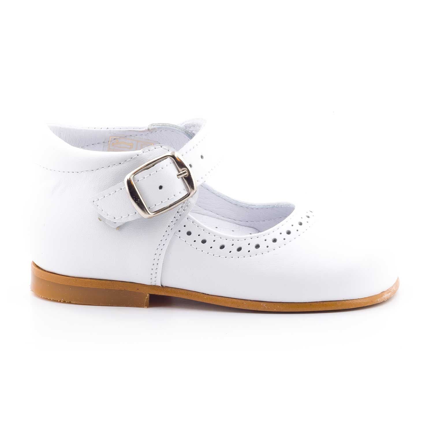 Chaussures bebe filles en cuir - Boni Emma - 18 - Blanche