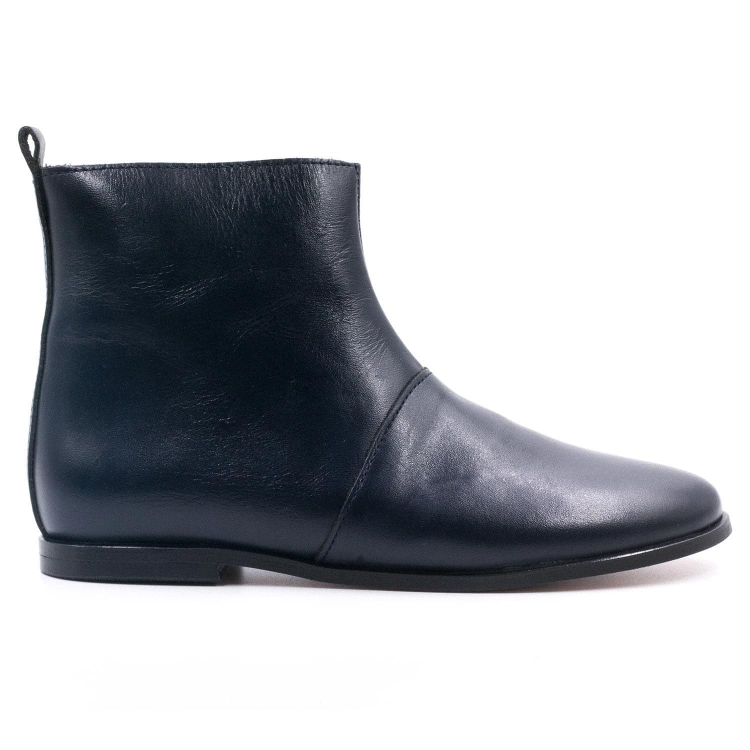 Magnifiques boots fille en cuir de la marque Boni & Sidonie. - 25 - Bleu Marine