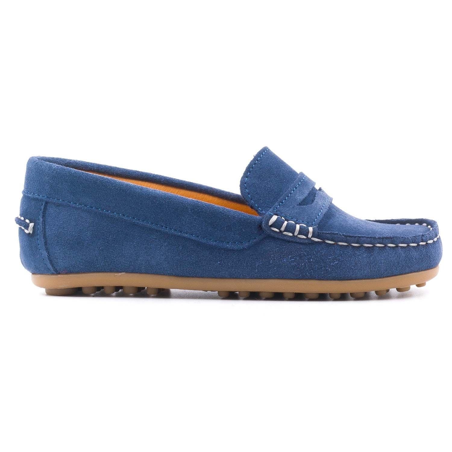Mocassins enfant | Boni Ambroise | Boni&Sidonie - 40 - Daim Bleu Clair