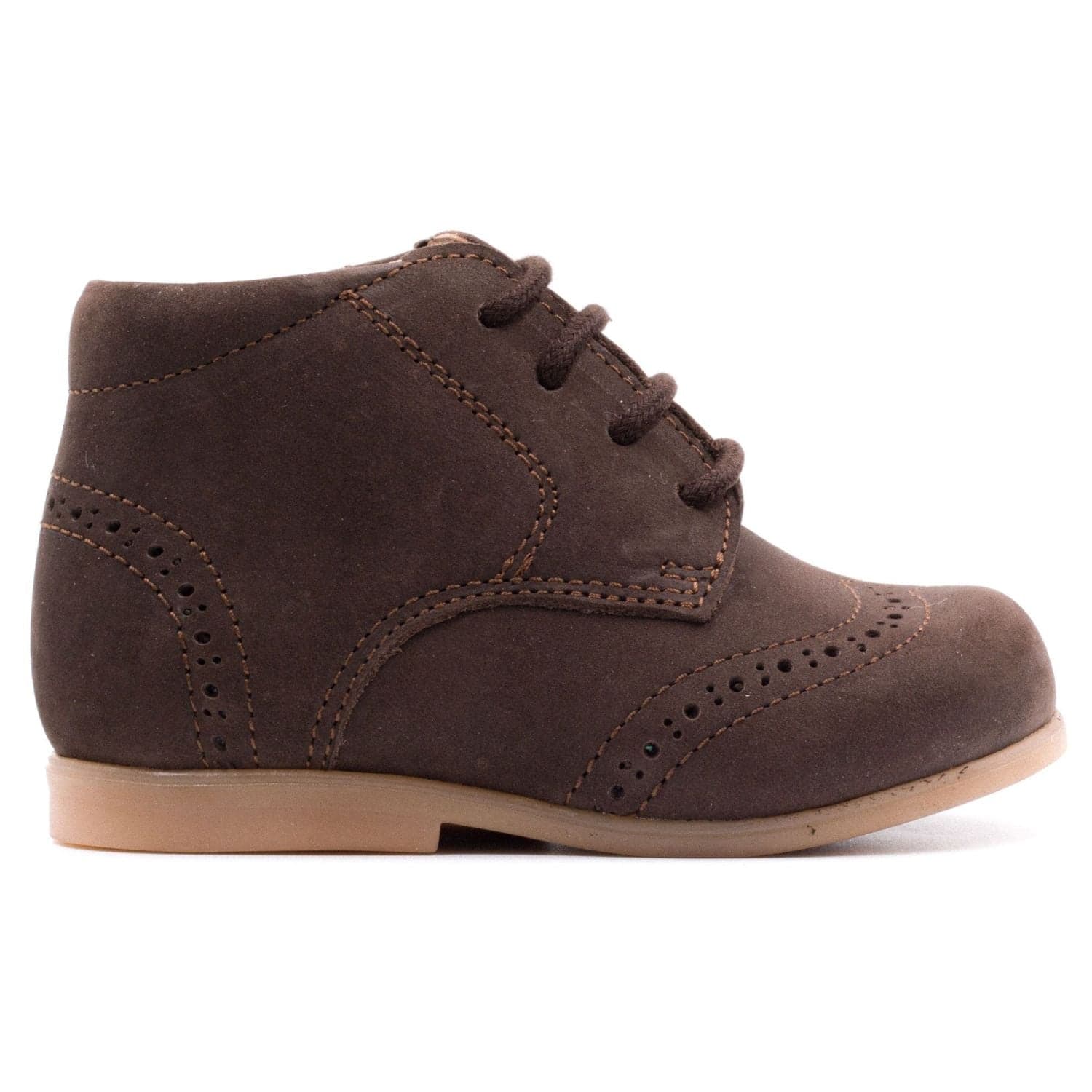 Chaussure de marche bébé en cuir - Boni Maé - 18 - Daim Marron