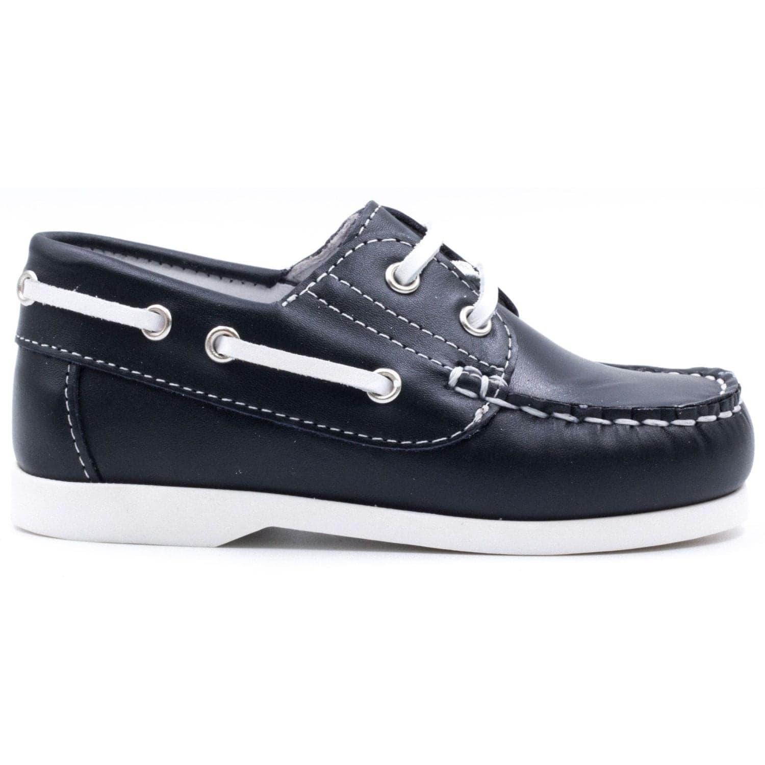 Mocassin bebe premiers pas à lacet - Boni Mini-Briac - 20 - Bleu Marine