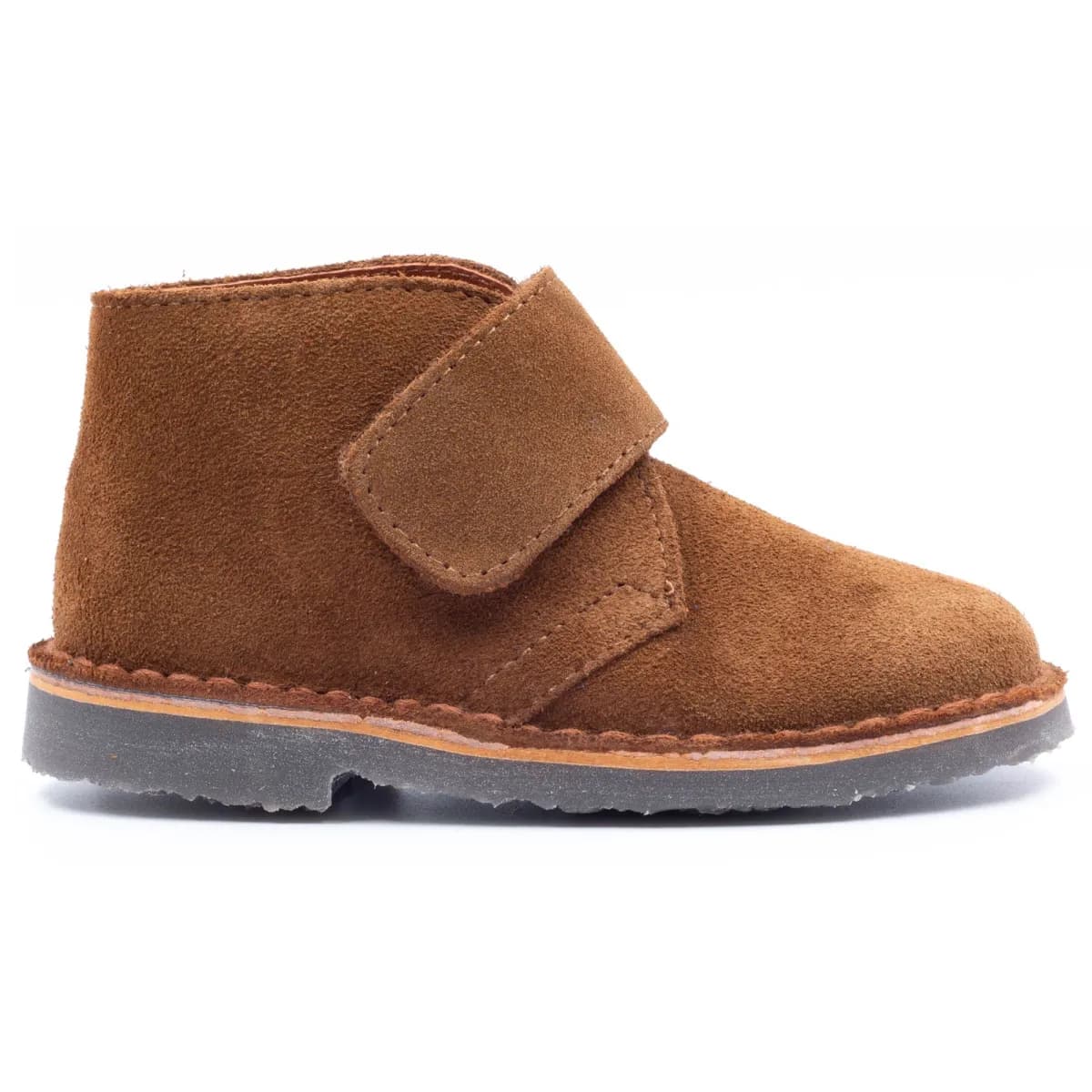 Chaussures bébé à scratch, Boni Mini Marius - 23 - Daim Beige Foncé