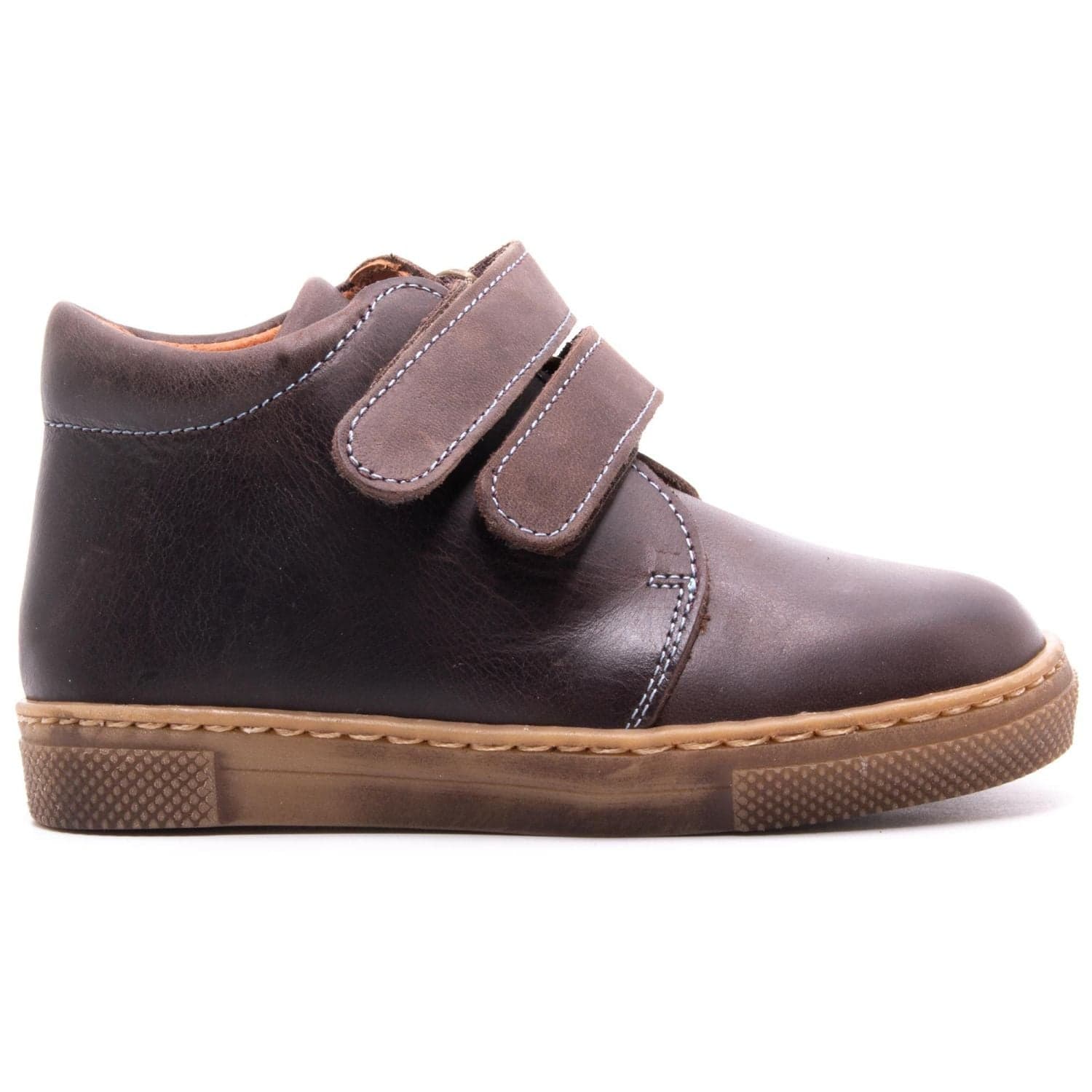 Chaussures garçon premiers-pas en daim à scratch - Boni Stanislas - 20 - Marron