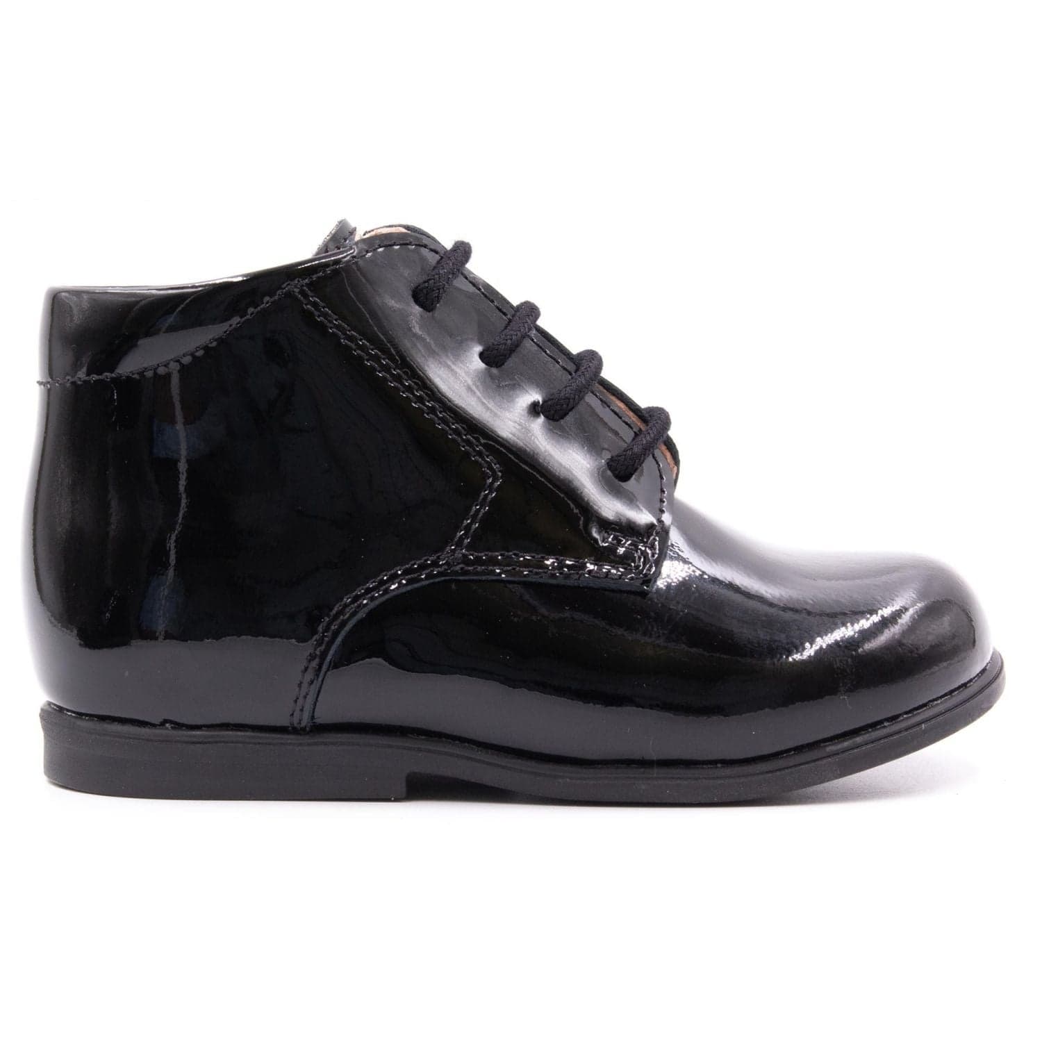 Chaussure bébé premier pas en cuir, Boni Baby - 19 - Vernis Noir