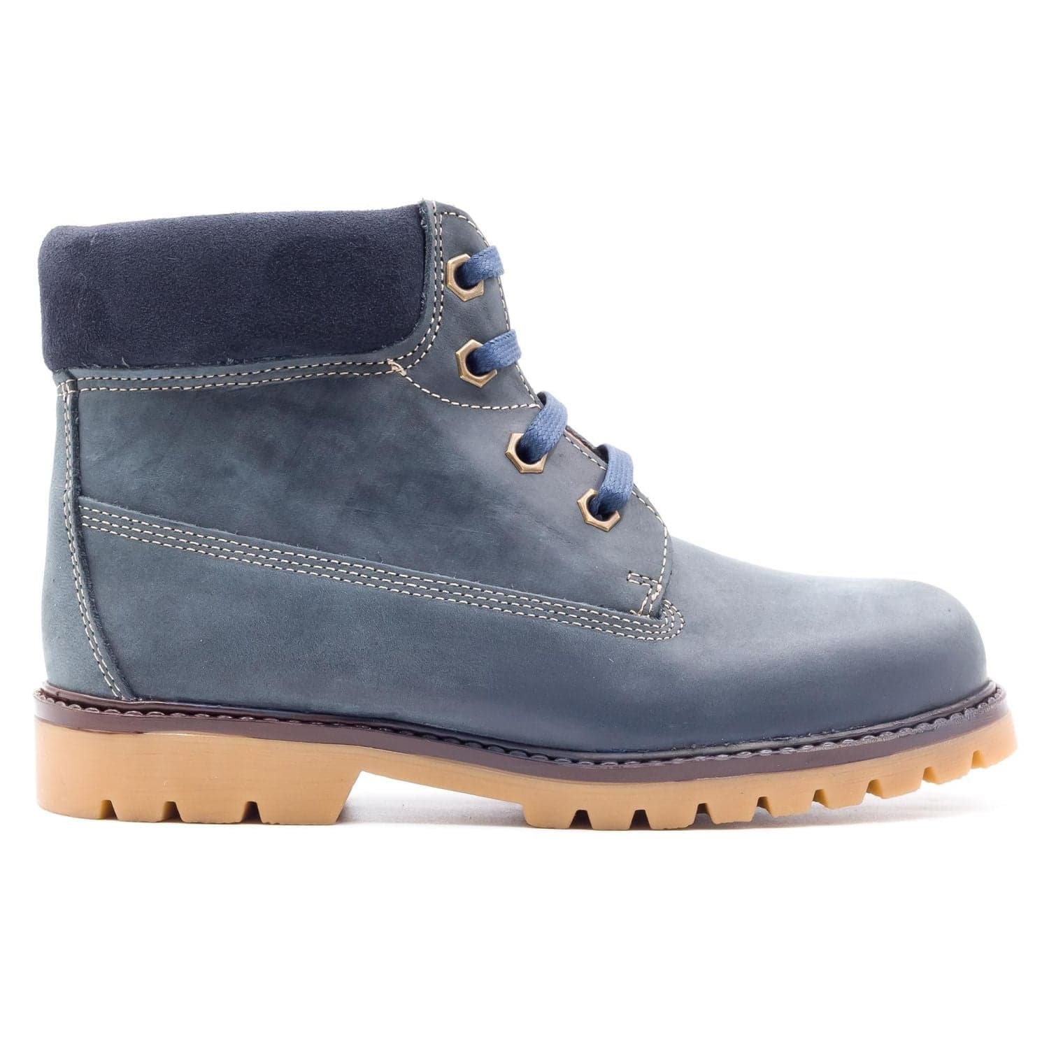 Bottines enfants en cuir - Boni Outdor - 31 - Bleu Marine