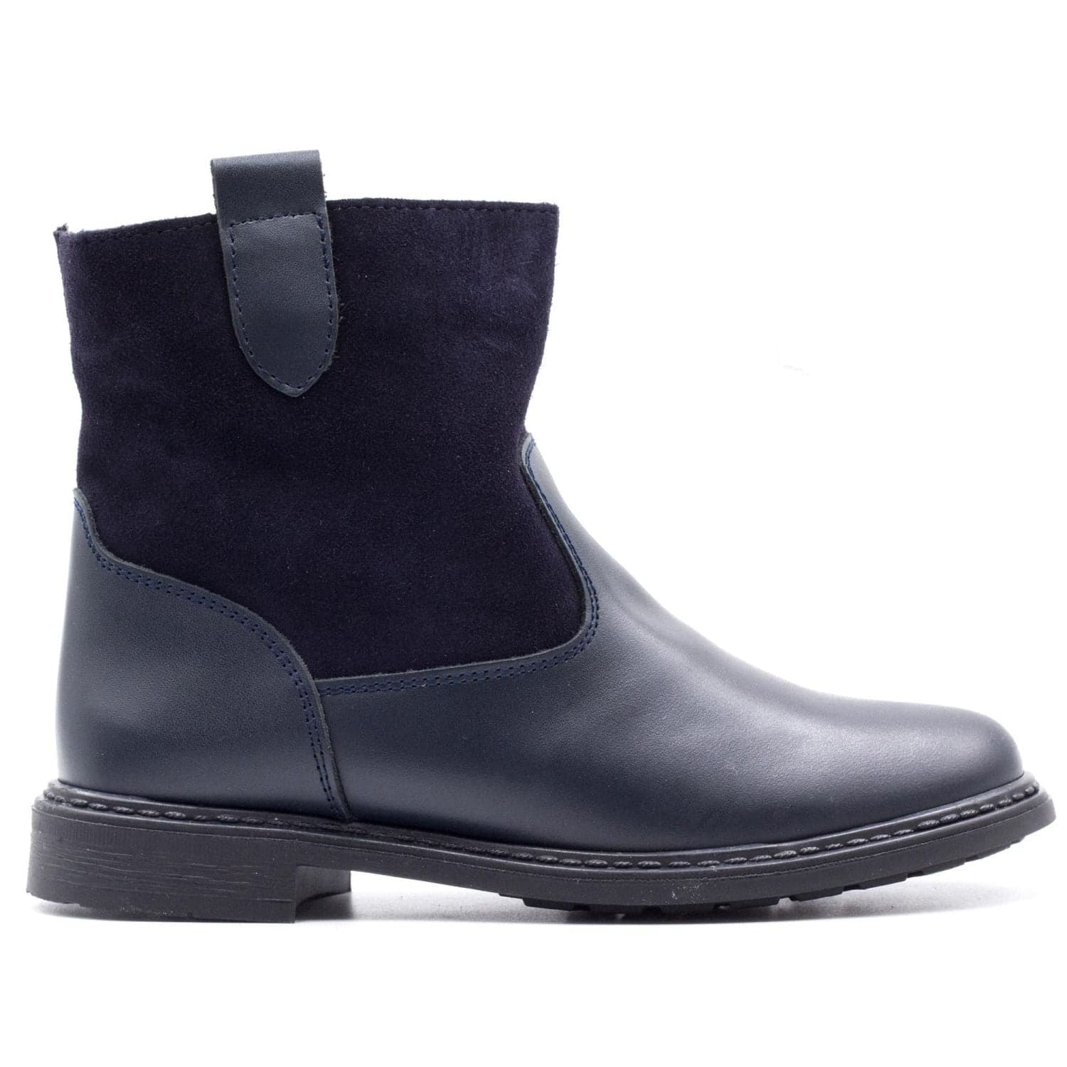 Bottines fourrées fillette en laine de mouton - Boni Hudson - 24 - Bleu Marine