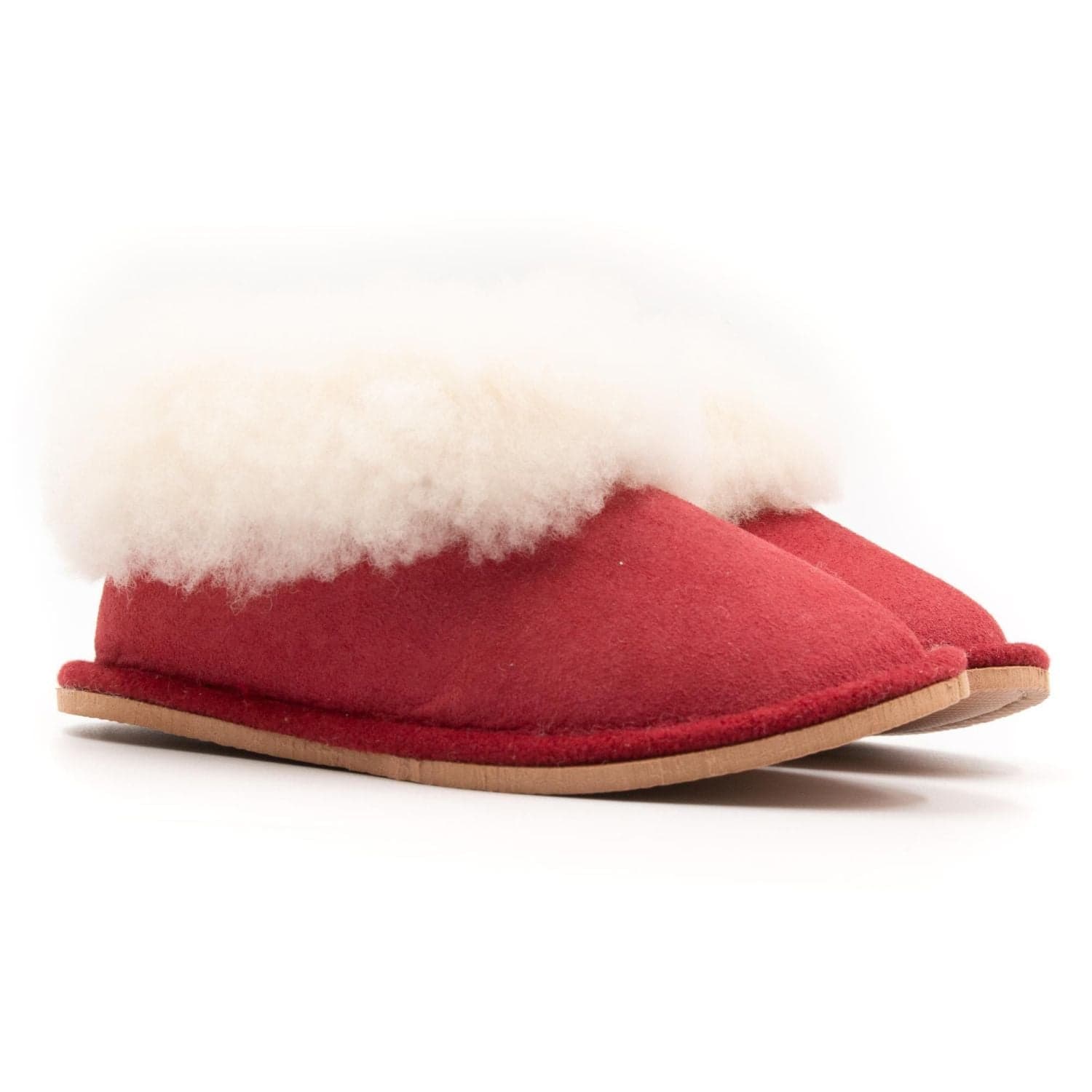 Chaussons en mouton retourné - BONI SHEEP - 25 - Daim Rouge