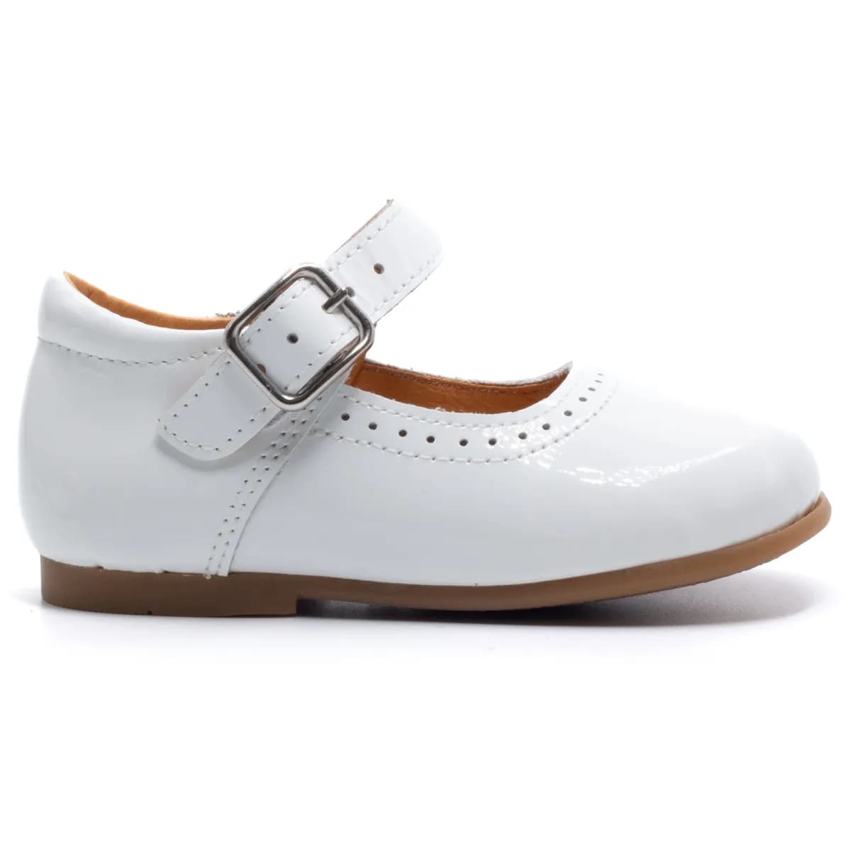 Chaussure pour bebe fille - Boni Catia - 21 - vernis blanc