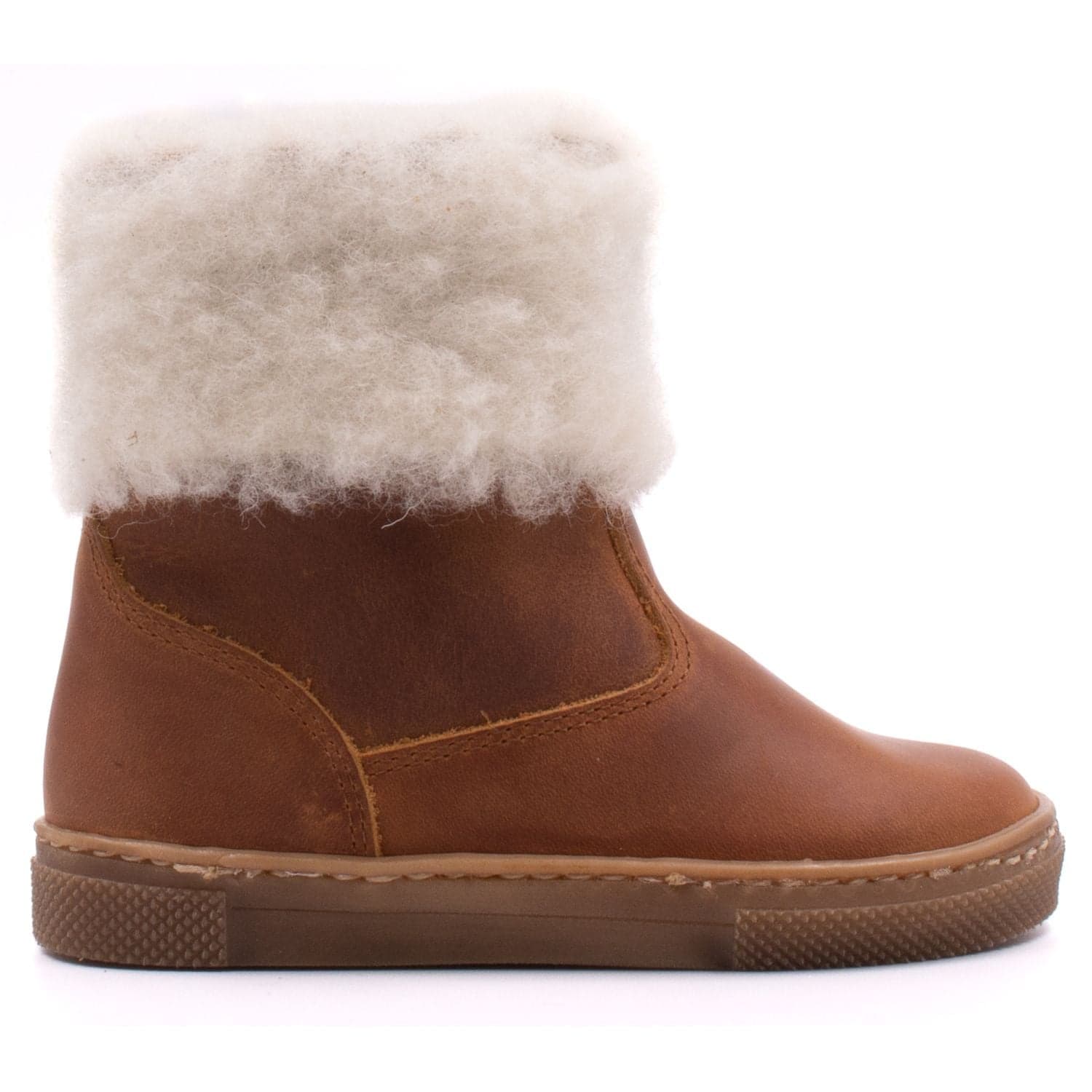Bottes fourrées en laine mouton - Boni Dolly - 33 - Marron