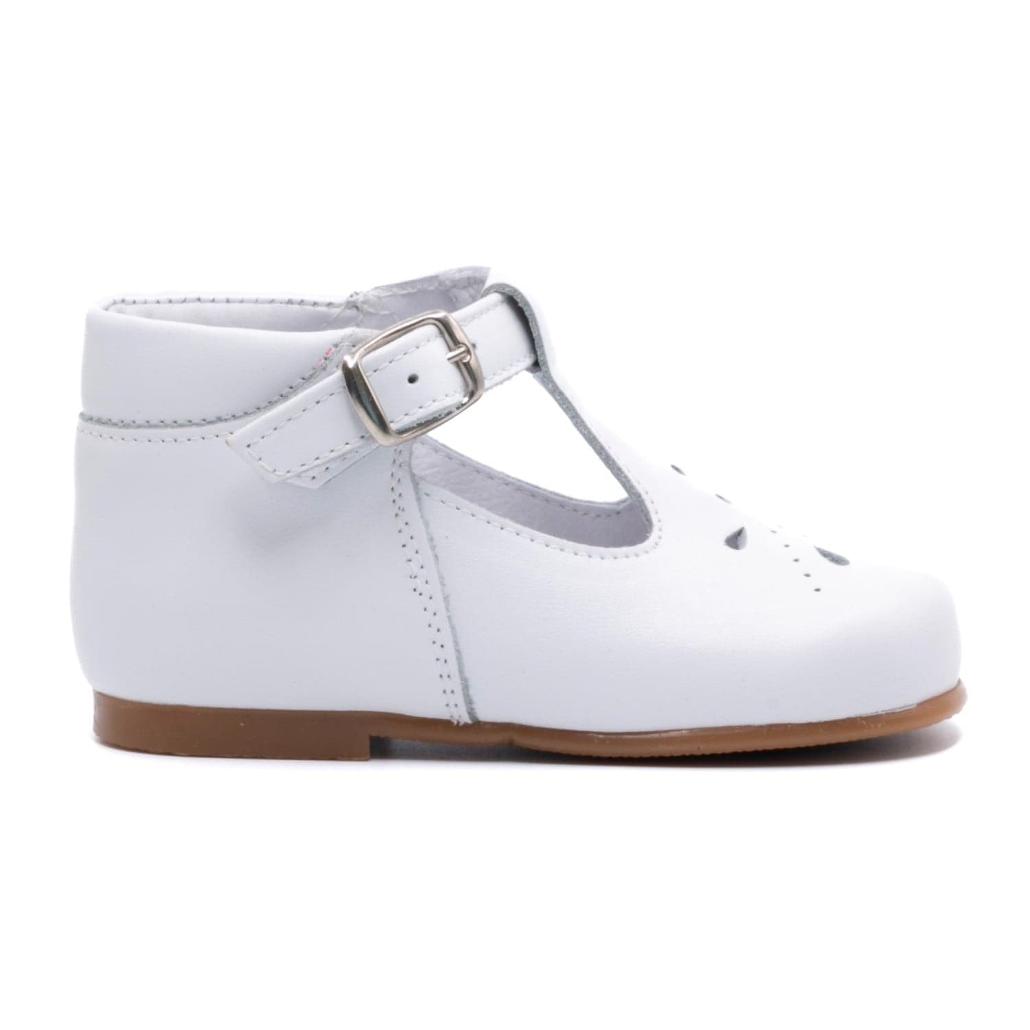 Chaussure bébé premier pas – cuir souple & boucle |Boni Carol - 22 - Blanche