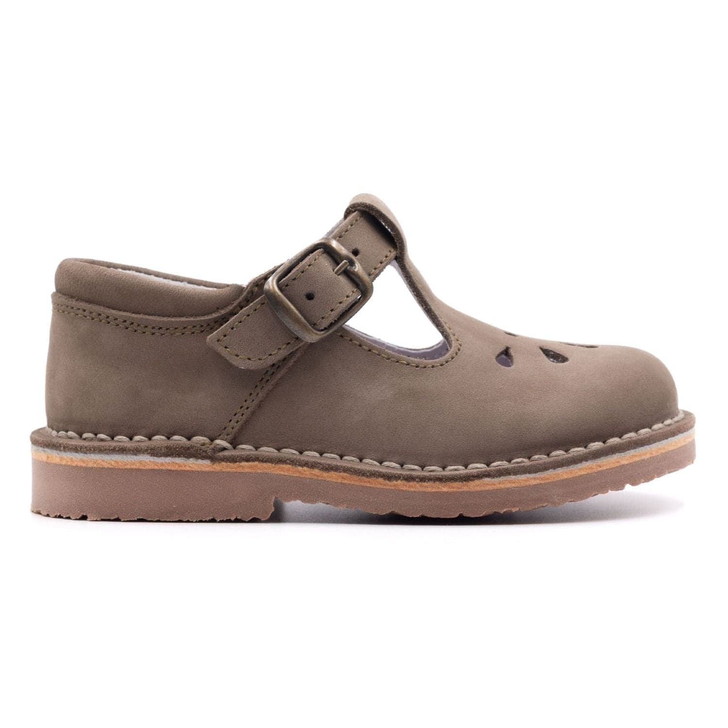 Sandale enfant fermée cuir nubuck - Boni Octave - 32 - Vert
