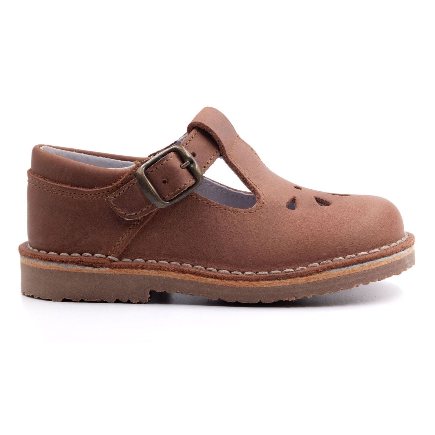 Sandale enfant fermée en cuir – Boni Octave - 32 - Marron