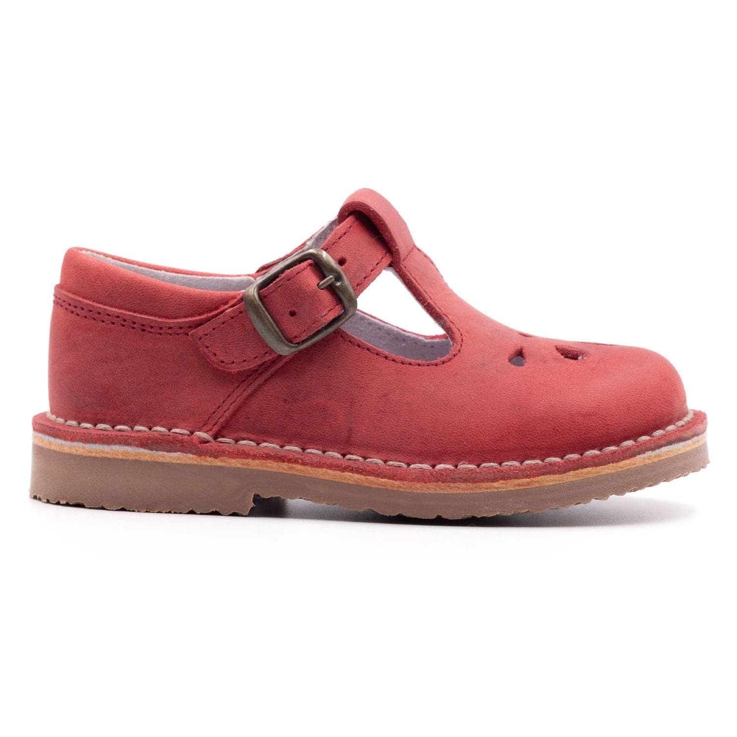 Sandale enfant fermée en cuir – Boni Octave - 29 - Rouge