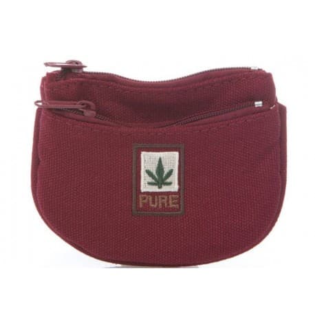 Porte monnaie chanvre Pure bordeaux