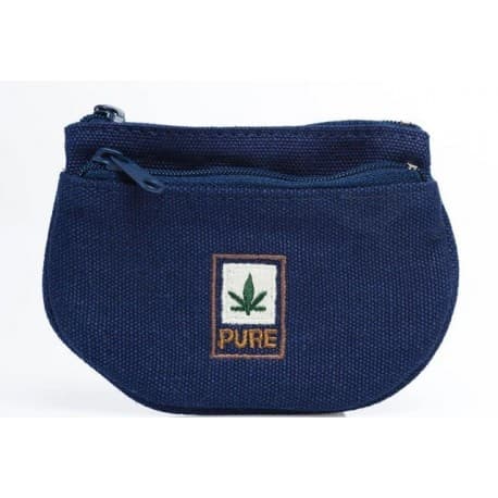 Porte monnaie chanvre Pure Bleu