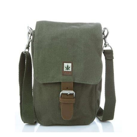 Sacoche en chanvre kaki