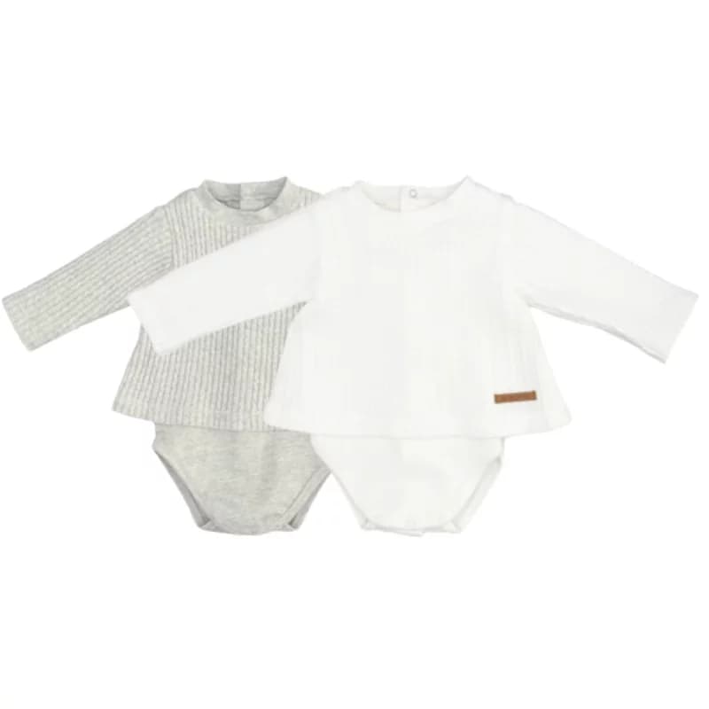 Body pull 100% coton laranjinha - 3 mois gris