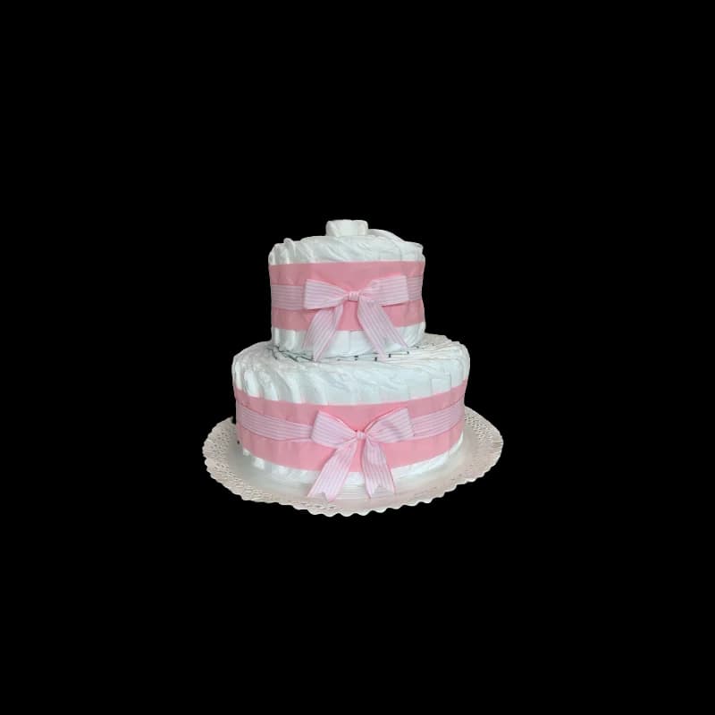 Gâteau de couches rose