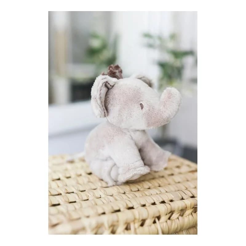 Ferdinand l'éléphant - peluche 12cm tartine et chocolat taupe