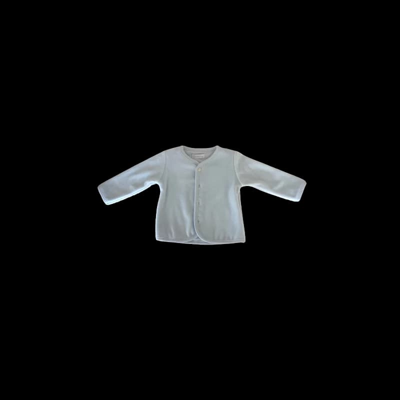 Veste en maille de velours antibactérien 6 mois bleu