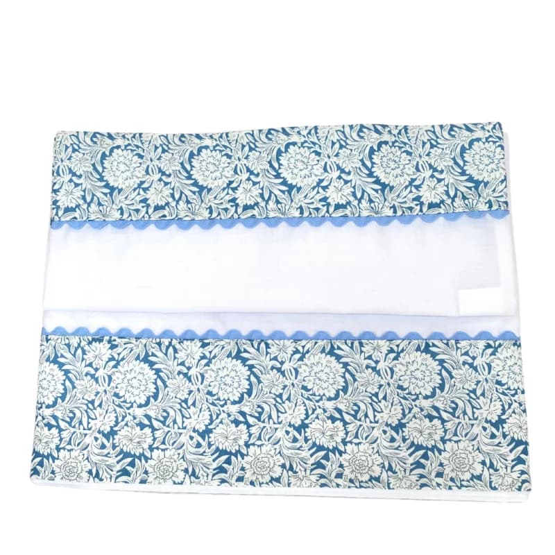 Draps et taie d'oreiller bleuets des champs