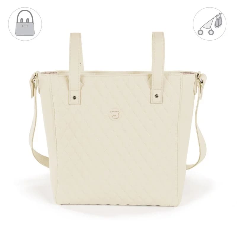 Sac à langer poussette maria - pasito a pasito beige