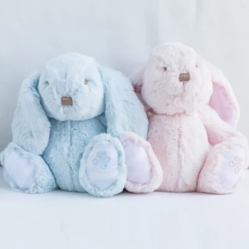Augustin le lapin 35cm tartine et chocolat rose