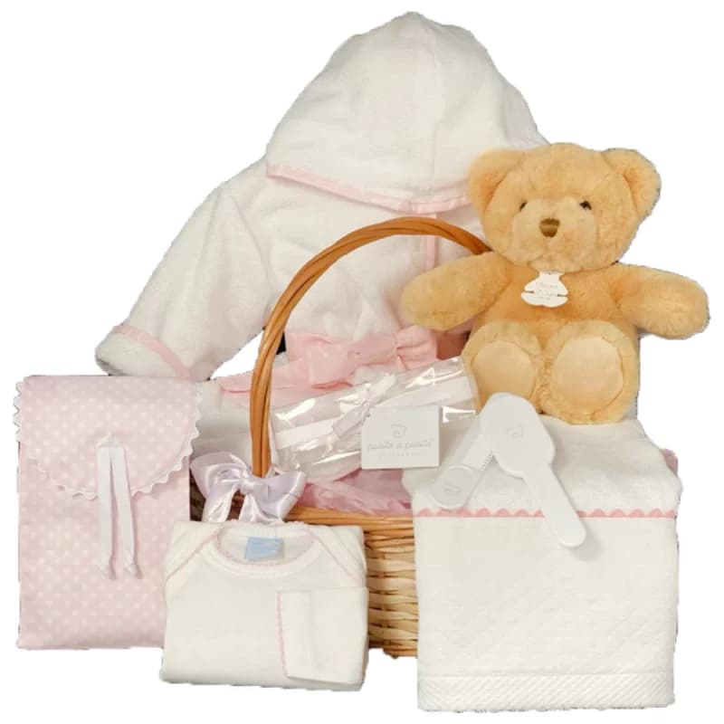 Coffret peignoir personnalisable rose