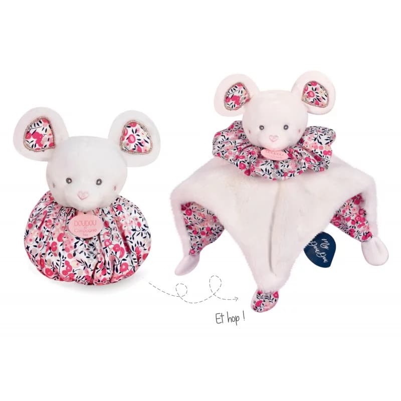 Doudou boule 3 en 1 - souris