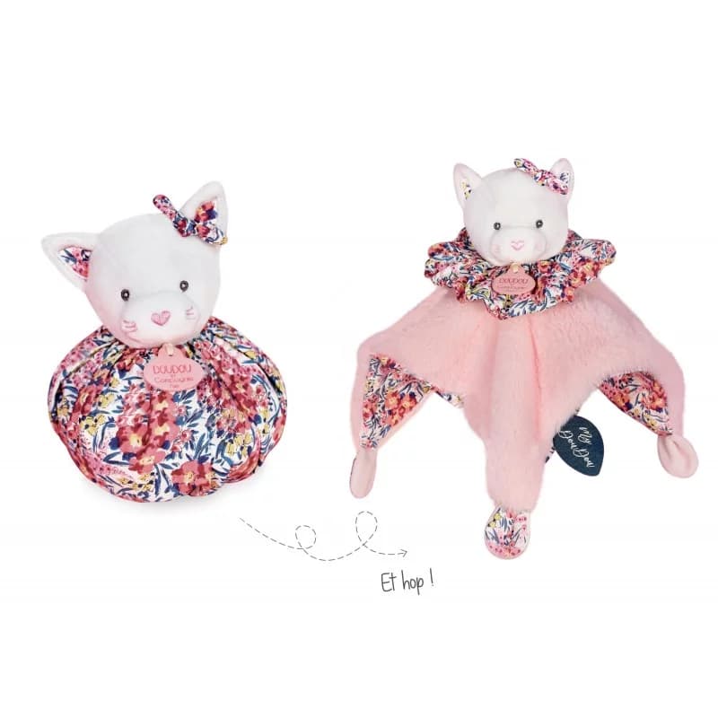 Doudou boule 3 en 1 - chat