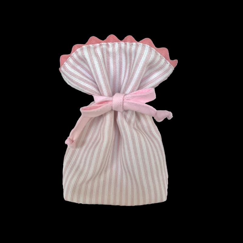 Étui à sucette à rayures roses