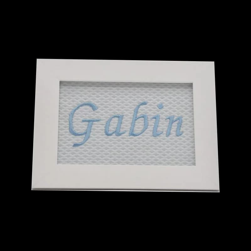 Cadre photo personnalisé c comme cadeau bleu