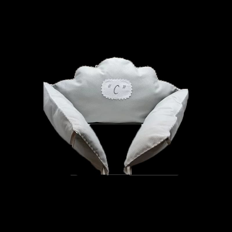 Tour de lit nuage gris