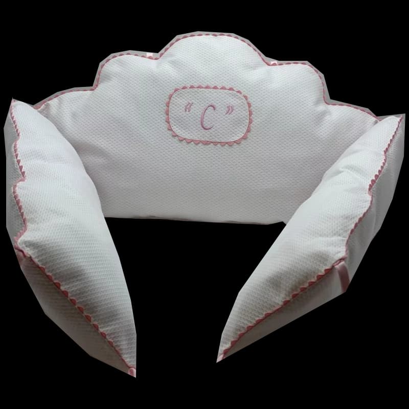 Tour de lit nuage rose