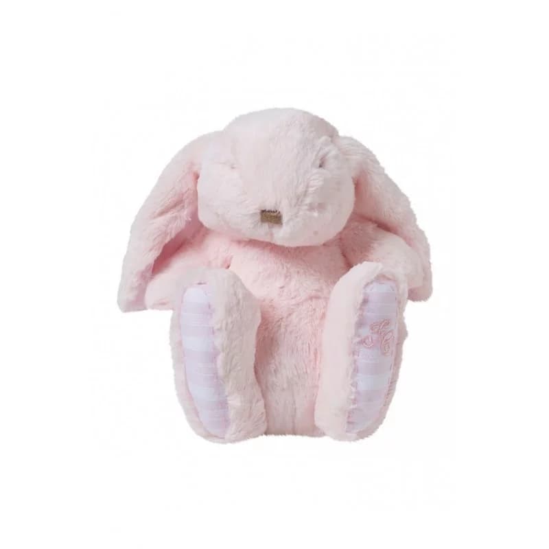 Augustin le lapin - peluche 25cm tartine et chocolat rose