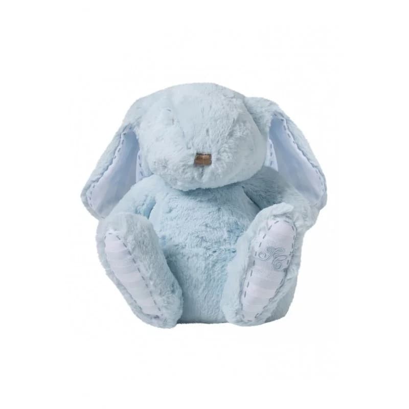 Augustin le lapin - peluche 25cm tartine et chocolat bleu