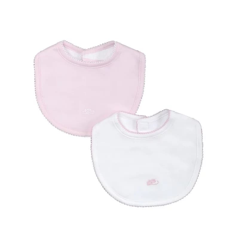 Bavoir laranjinha lot de 2 rose