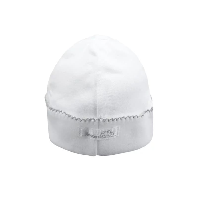 Bonnet naissance en coton laranjinha - 0-3mois gris