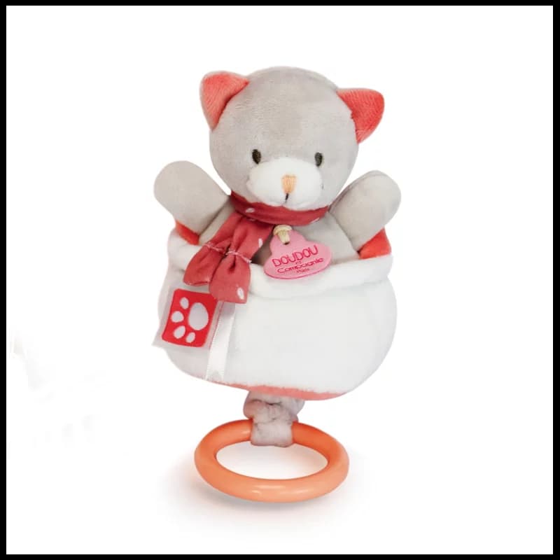 Méli-mélo - boîtes à musique rose et gris clair