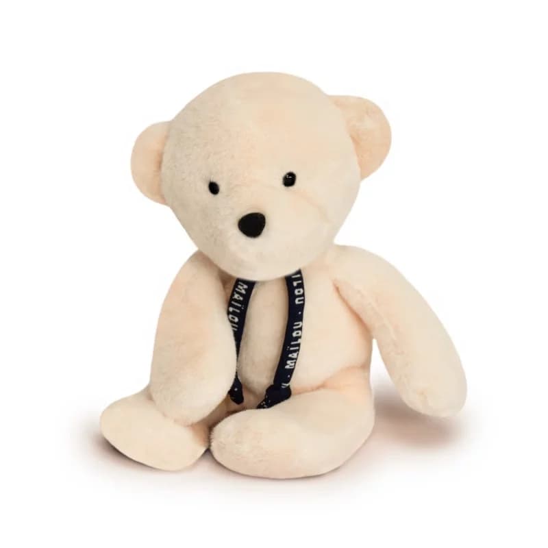 Ours dorlotin pantin maïlou ivoire