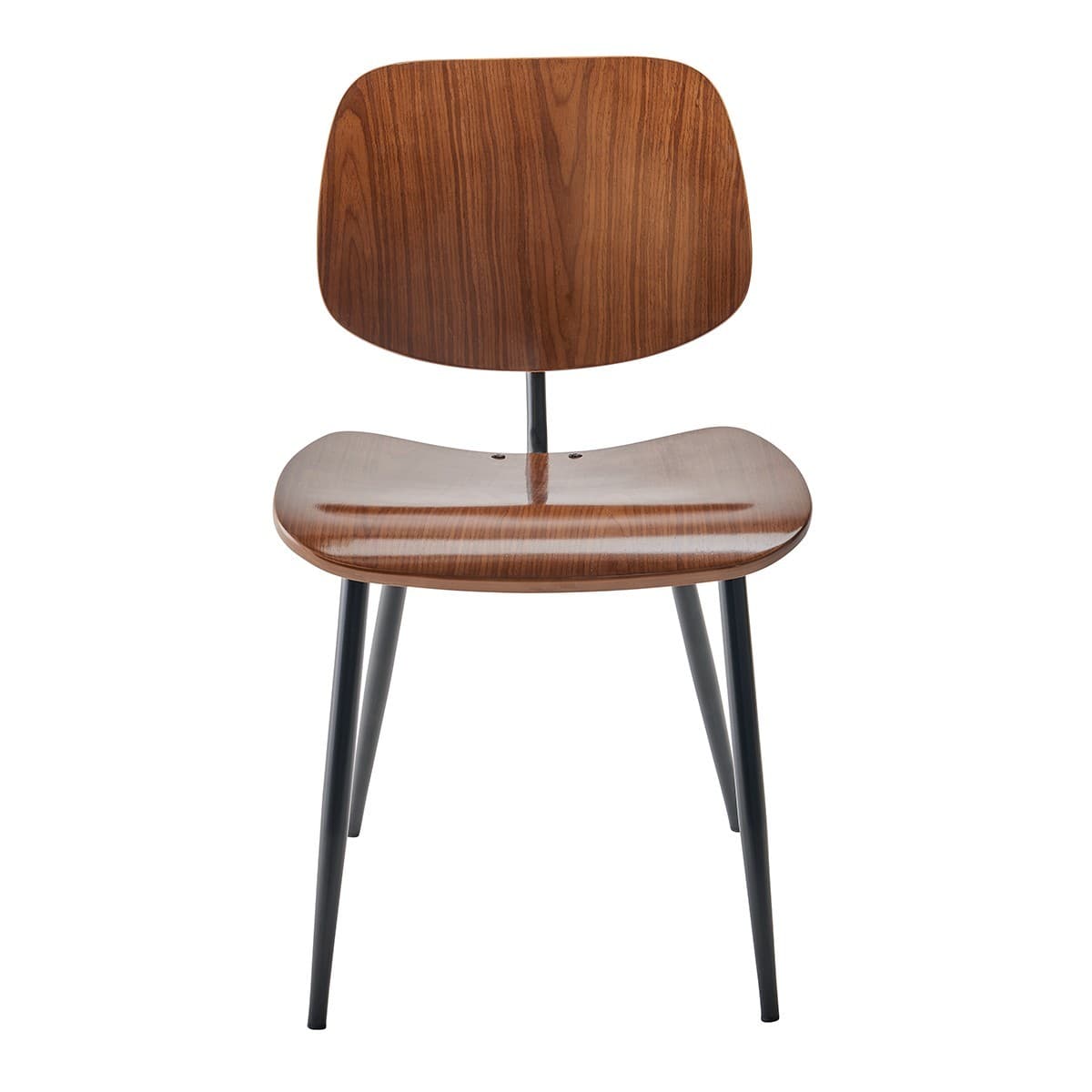 Lot de 6 Chaises finition noyer - OLYMPIA - Bois - Calicosy