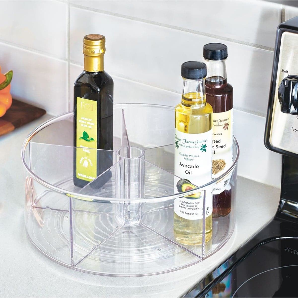 Plaque tournante compartimentée plastique linus - Calicosy