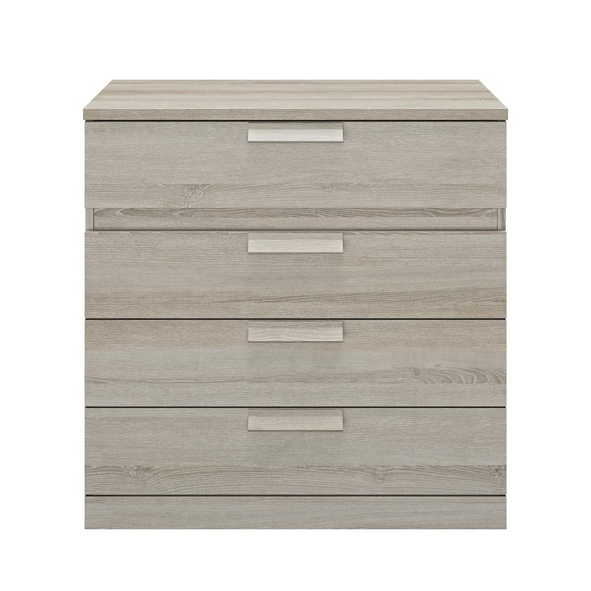 Commode 4 tiroir Cyrus - Fabrication Française - Couleur : Gris clair - Panneaux de particules - Calicosy