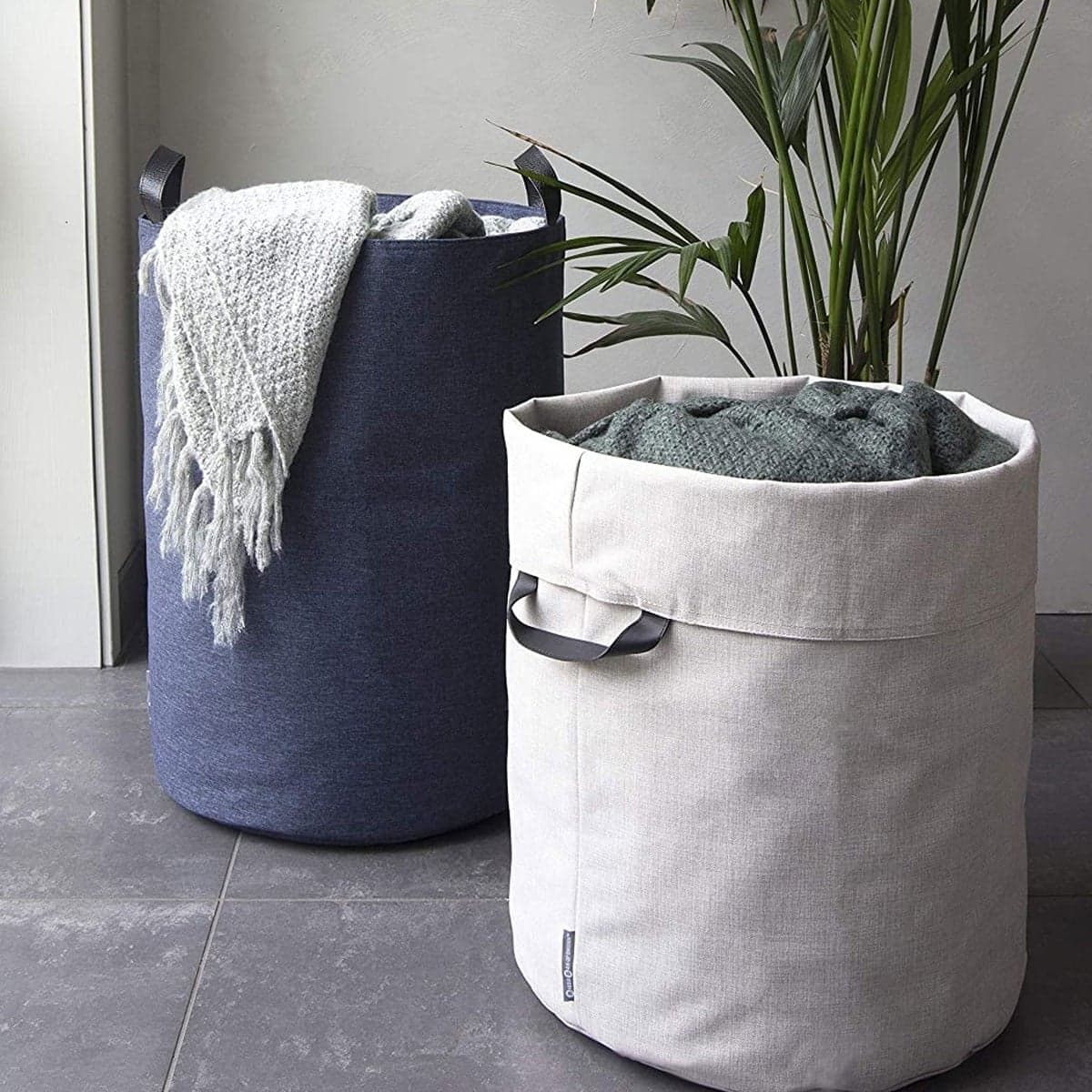 Panier à linge haut avec poignées  Dia. 40cm - Calicosy