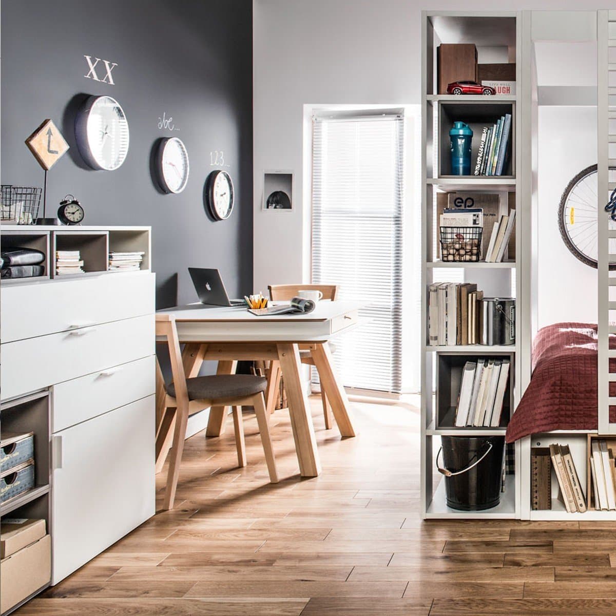 Buffet design 3 tiroirs et 1 porte L99,5 cm - 4YOU - Calicosy