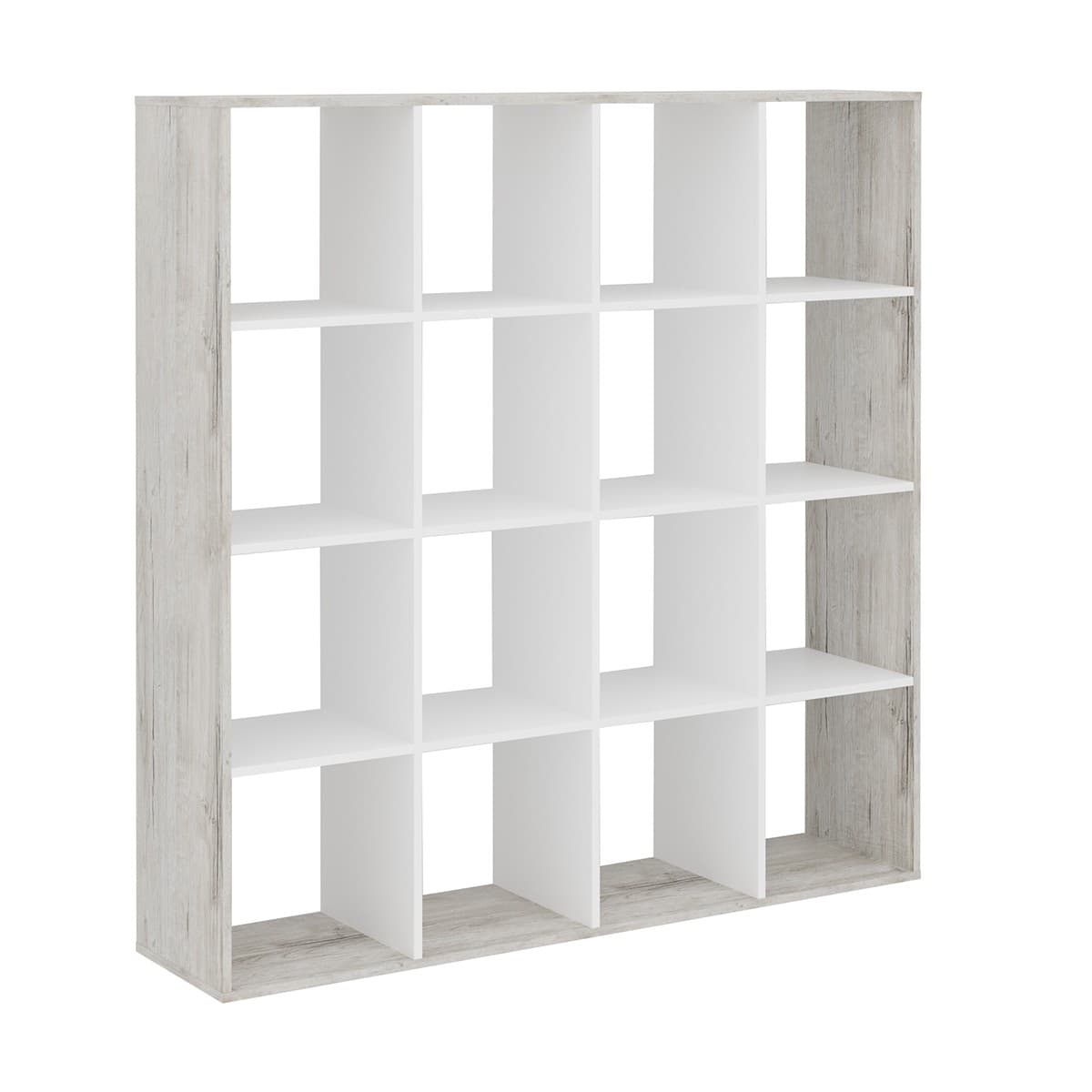 Meuble à 16 cases - L138,5 x H143 cm - Panneaux de particules - Calicosy