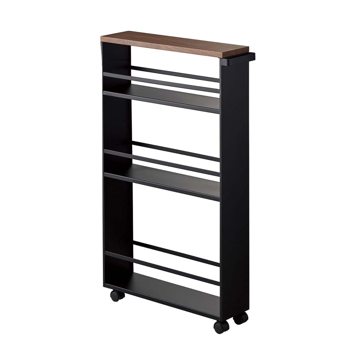 Desserte de rangement en acier - L47,5 cm - Couleur : Noir - Acier - Calicosy
